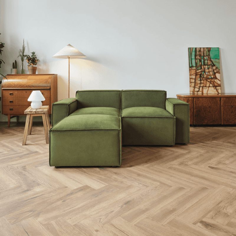 Model 03 2 Seater Velvet Sofa, Vine