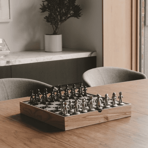 Buddy Chess Set, 35 x 36cm, Natural
