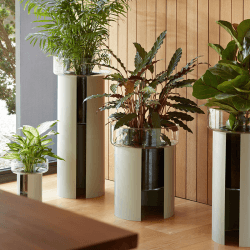 Image showing the Terrazza Planter, H45 x W37cm, Concrete Grey product.