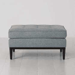 Image showing the Model 02 Linen Ottoman, Seaglass product.