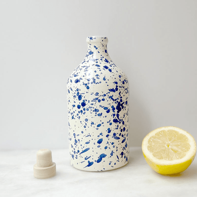 Splatter Ceramic Bottle, 750ml, Blueberry