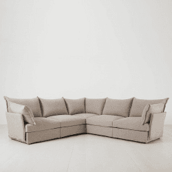 Image showing the Model 06 Linen Corner Sofa, Pumice product.
