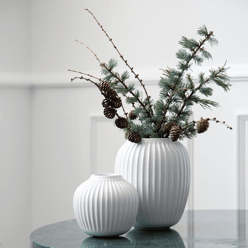 Hammershøi Vase, H21 x W16.5cm, White