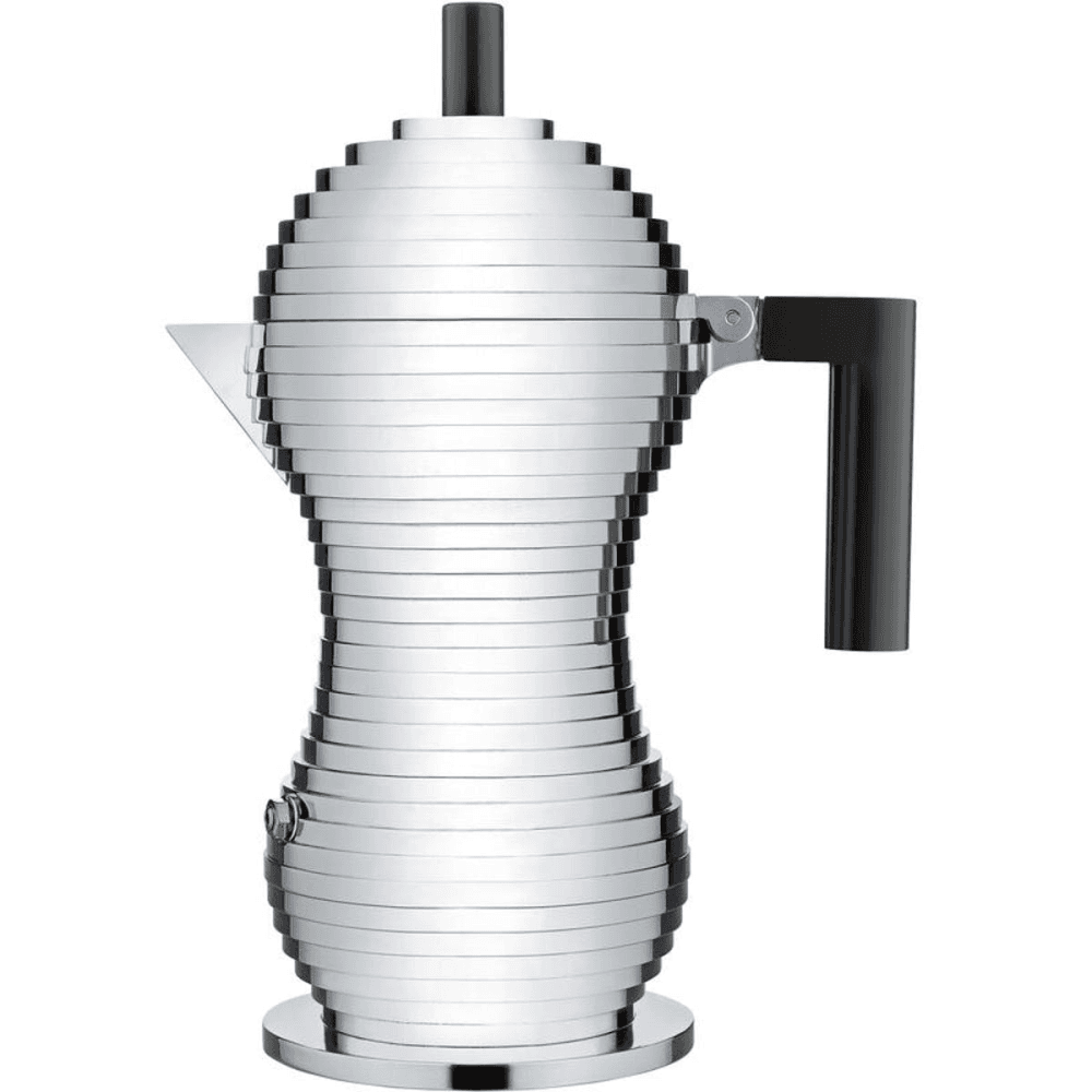 Pulcina Espresso coffee maker, 6 cup, Black Handle