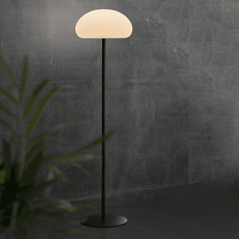 Sponge Floor Lamp, H126cm, Black and White