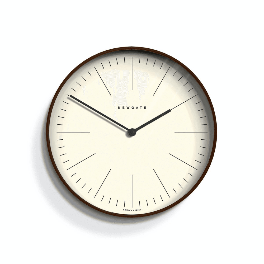 Mr Clarke Wall clock, Dia28cm, Dark Stain Finish