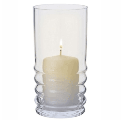 Image showing the Wibble Hurricane lamp, H20cm, Clear product.