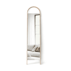 Image showing the Bellwood Leaning Mirror, 45 x 196cm, Natural product.
