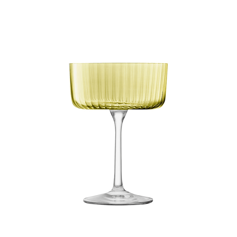 Gems Set of 4 Champagne/Cocktail Glasses, 230ml, Amber