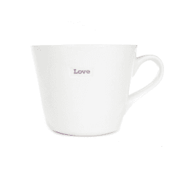 Image showing the 'Love' Bucket Mug - 350ml; Lilac product.