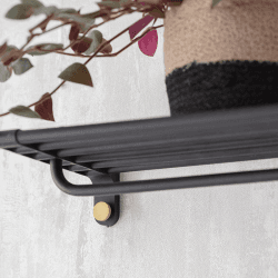Image showing the Adelphi Wall Shelf, Black product.