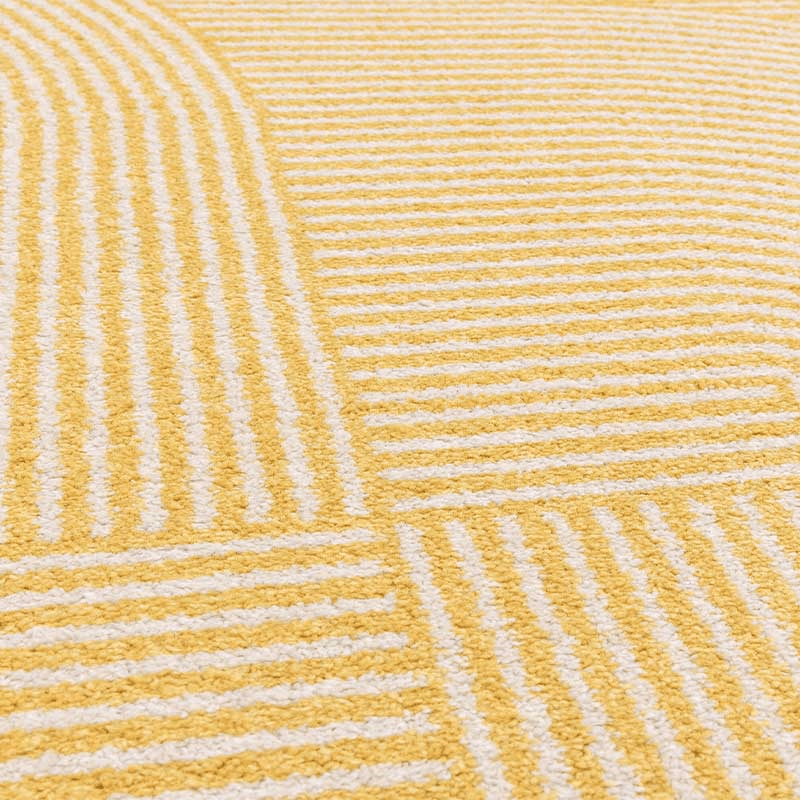 Muse Geometric Rug, L120 x W170cm, Yellow