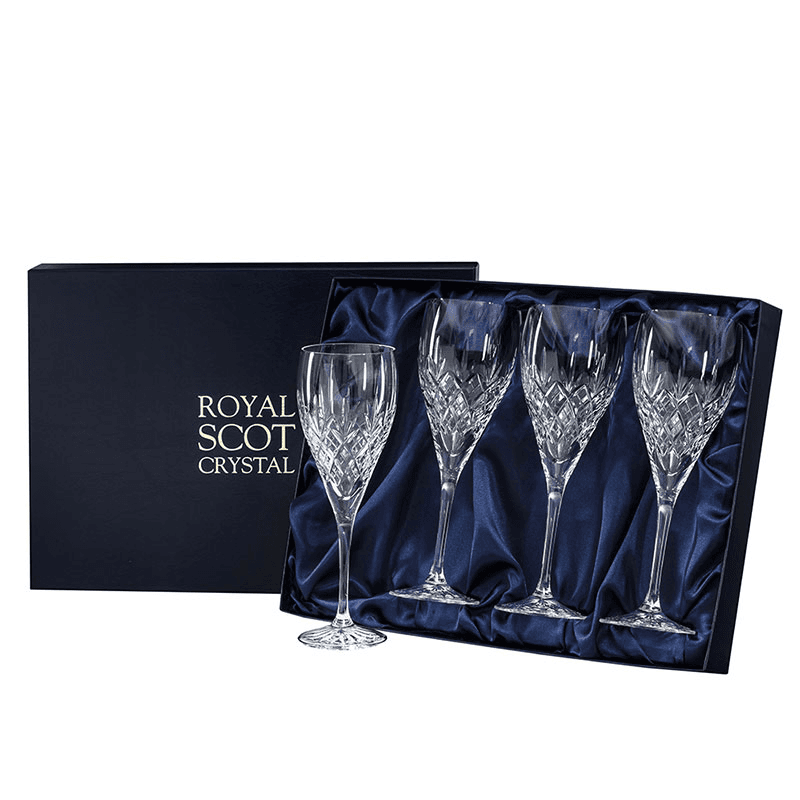 Edinburgh Set of 4 Wine Glasses, 320ml, Clear