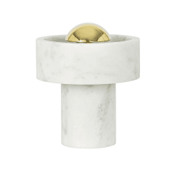 Image showing the Stone Portable Lamp, H19cm, White product.