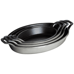 Image showing the Stackable dish, 24cm, Graphite Grey product.