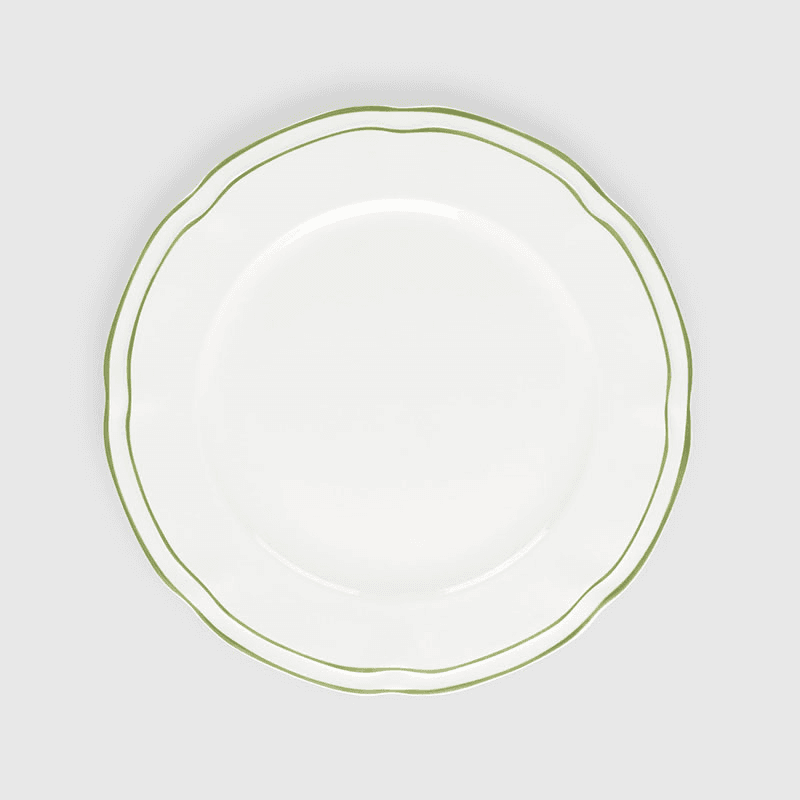 Provence Set of 4 Dinner Plates, D26cm, Green