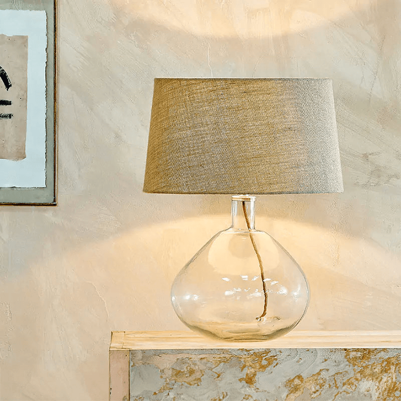Baba Glass Lamp, H42cm, Clear