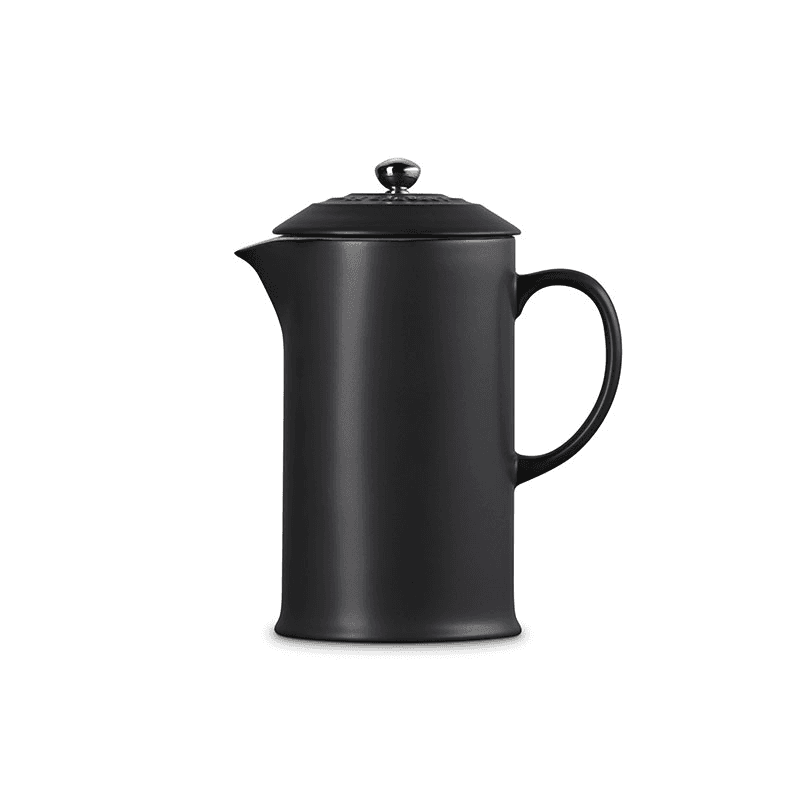 Stoneware Cafetiere, 1 litre, Satin Black
