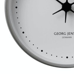 Image showing the Henning Koppel Clock, 22cm, Steel/White product.