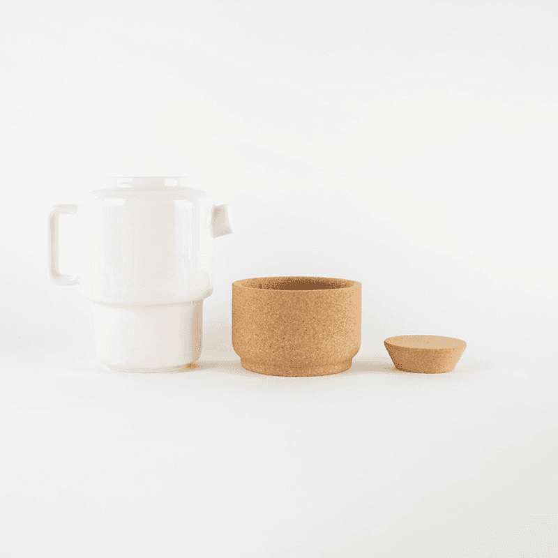 Eco Tea Set for Two, Cream