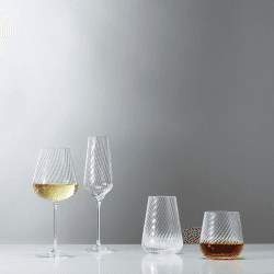 Image showing the Vera Wang Swirl Set of 2 Tumblers, 365ml, Clear product.
