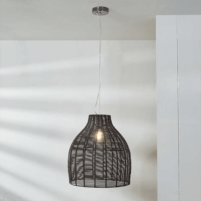 Caswell Coche Pendant, D35.5cm, Black