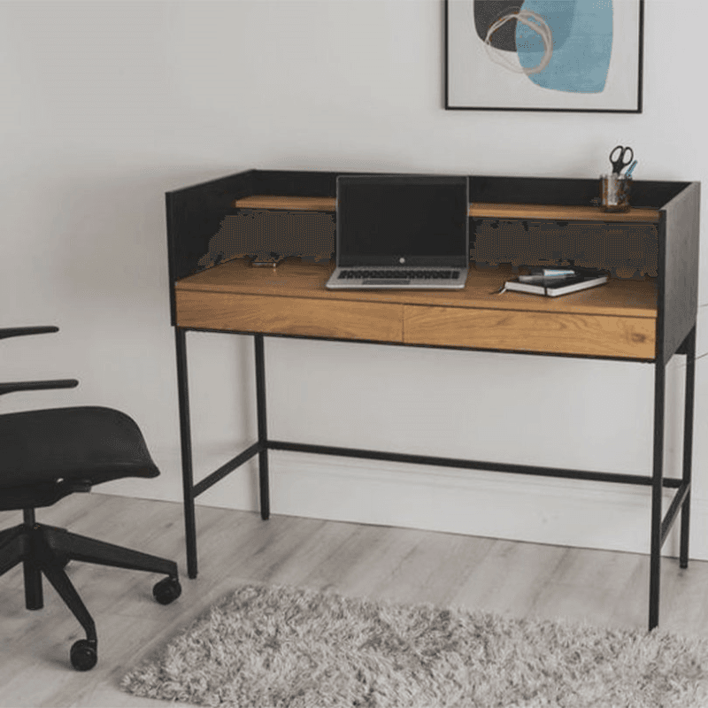 Otto Smart Desk, Oak/Black