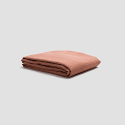 Image showing the Linen Duvet Cover, Double, Warm Clay product.