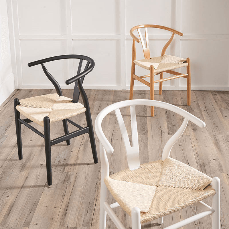 Quinn Quinn Rope Dining Chair, Natural Beech Wood