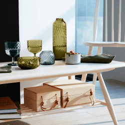 Image showing the Dapple Wine Glasses Set of 2, 325ml, Woodland Green product.