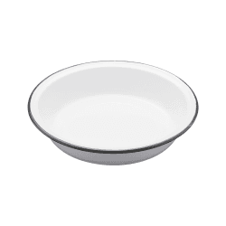 Image showing the Living Nostalgia Round pie dish, D22cm, White Enamel product.