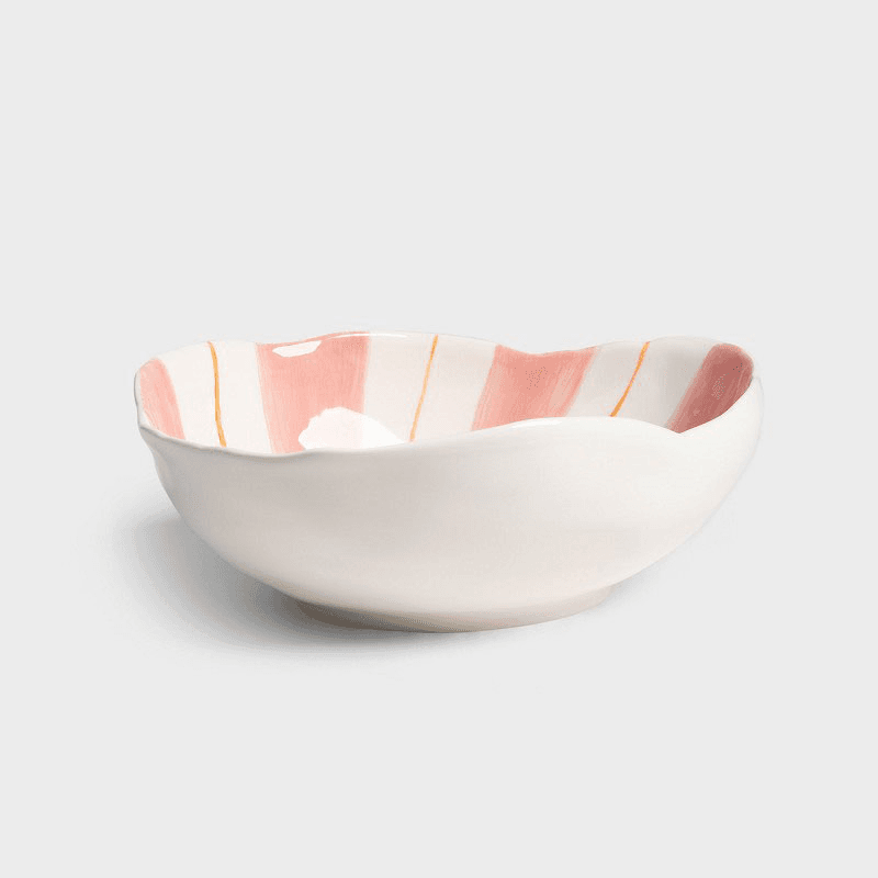 Ray Bowl, 27 x 21cm, pink