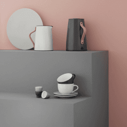 Image showing the Emma by HolmbäckNordentoft Pair of cups, Grey product.