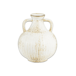 Image showing the Anjuna Reactive Glaze Decorative Jug, H23.5cm, White product.