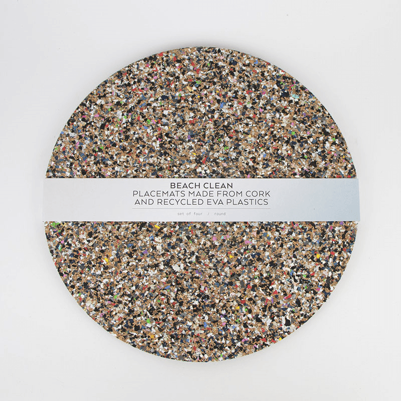 Beach Clean Set of 4 Placemats, D30cm, Multi