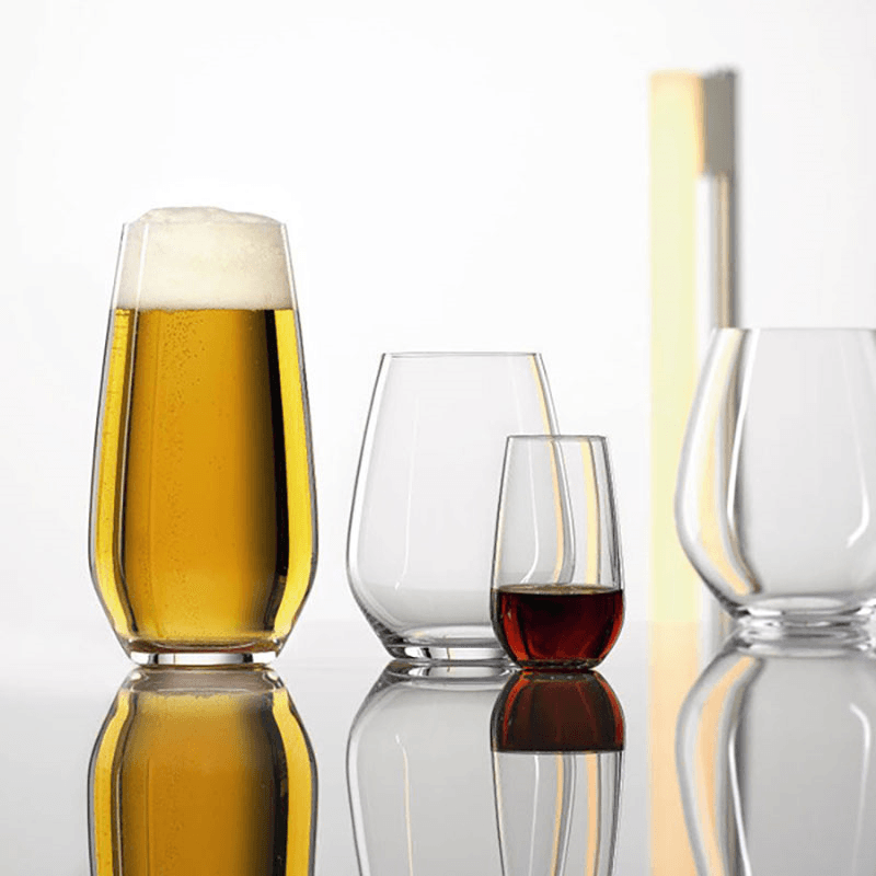 Authentis Casual Set of 4 All Purpose Tumblers, 460ml, Clear
