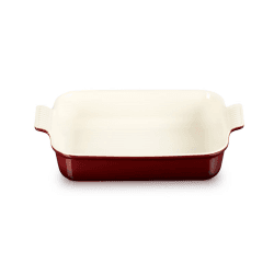 Image showing the Stoneware Heritage Rectangular Dish, 32cm, Garnet product.