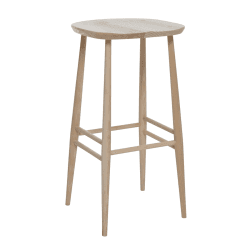 Image showing the Originals Bar Stool, L.Ercolani by Ercol, H75 x W39 x D37cm, Natural product.