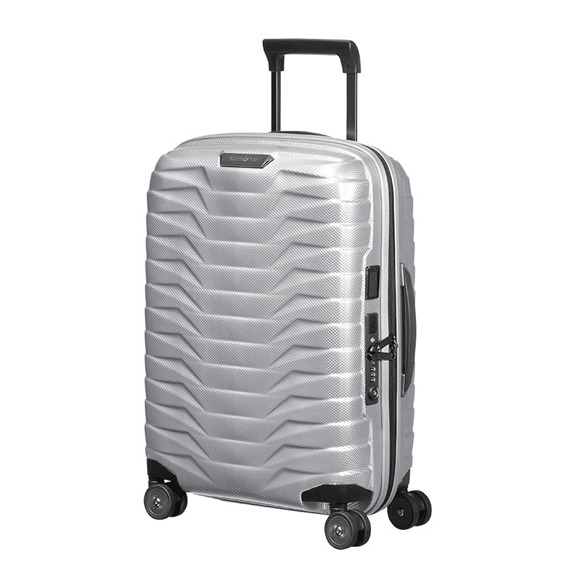 Proxis Cabin Suitcase, H55 x L40 x W20/23cm, Silver