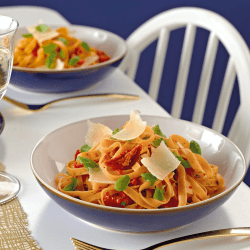 Image showing the Imperial Blue Pasta bowl, 22cm product.