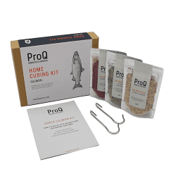 Image showing the Salmon home cured kit, White/Beige/Silver product.