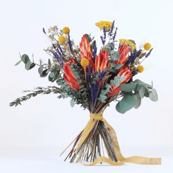 Image showing the Colour Pop Large hand-tied bouquet, H42-48cm, Verbena product.