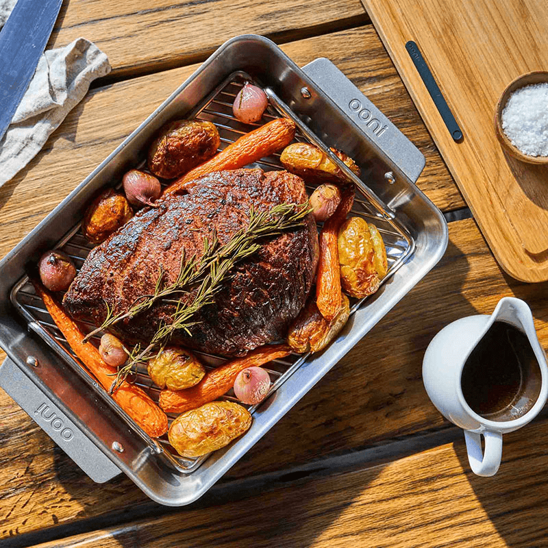 Large Roasting Pan, 44 x 30cm, Stainless Steel