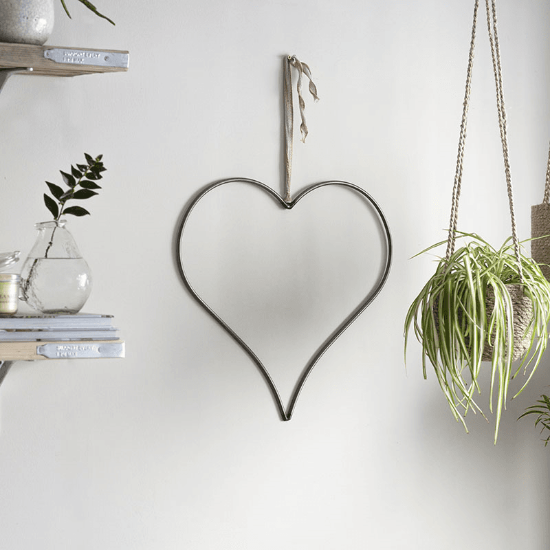 Farringdon Heart Wall Display, Grey