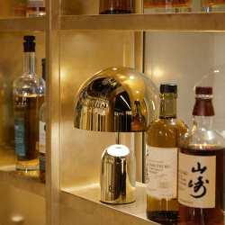 Image showing the Bell Portable Lamp, H28cm, Gold product.