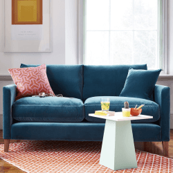 Image showing the Izzy, Three Seat Sofa, Armour Smart Velvet, Armour product.