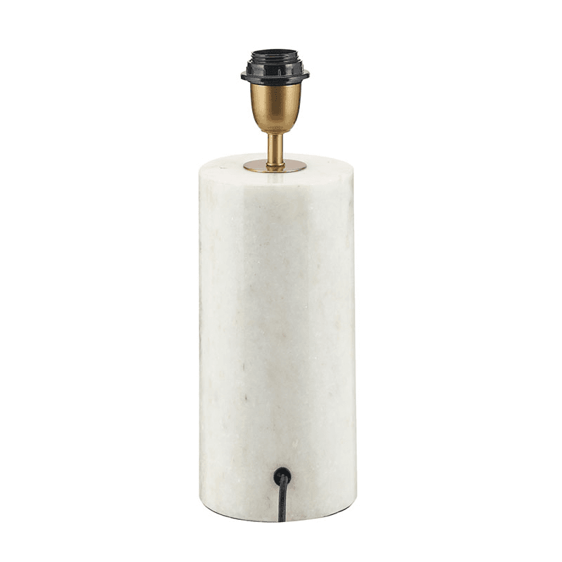 Kiorini Table Lamp Base, H35cm, White Marble