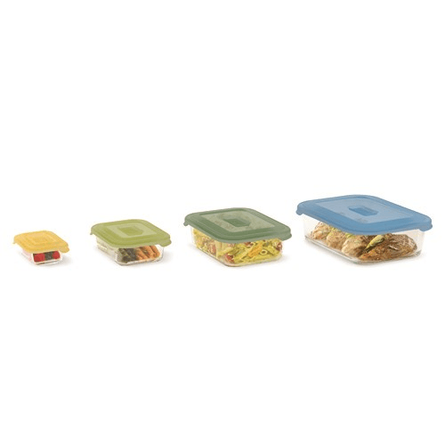 Nest 4 piece glass storage set