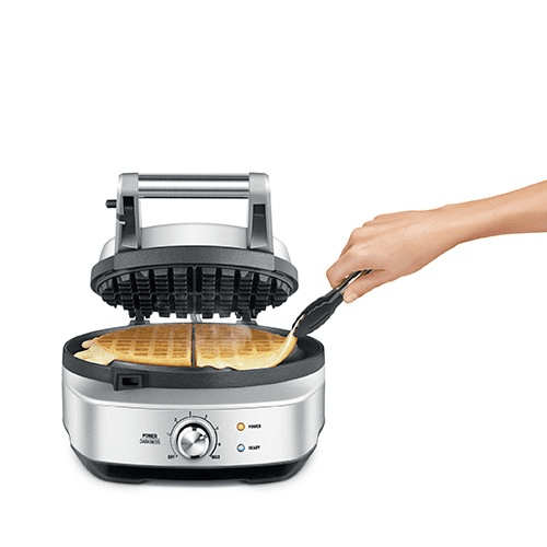 The No Mess Waffle Waffle maker, Stainless Steel