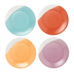 Image showing the 1815 Brights Set of 4 plates, 28cm, Mixed Colours product.